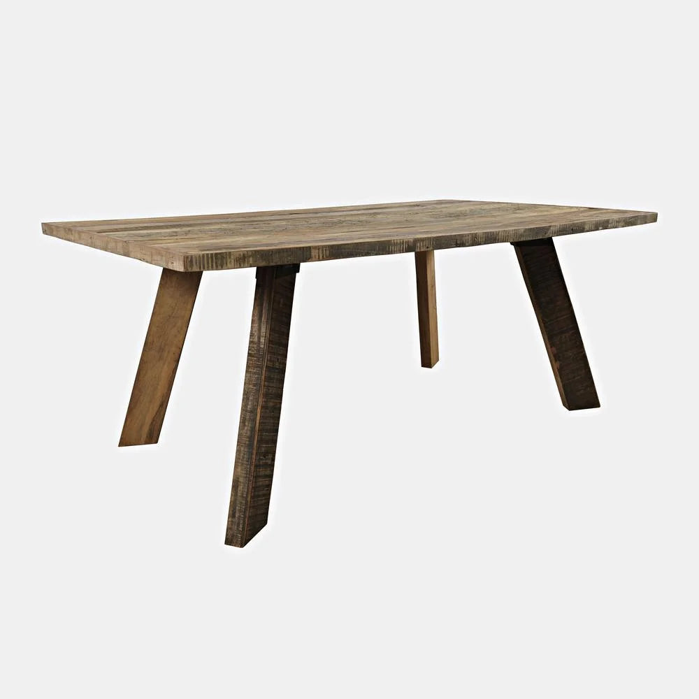 72" Rustic Solid Wood Dining Table K666
