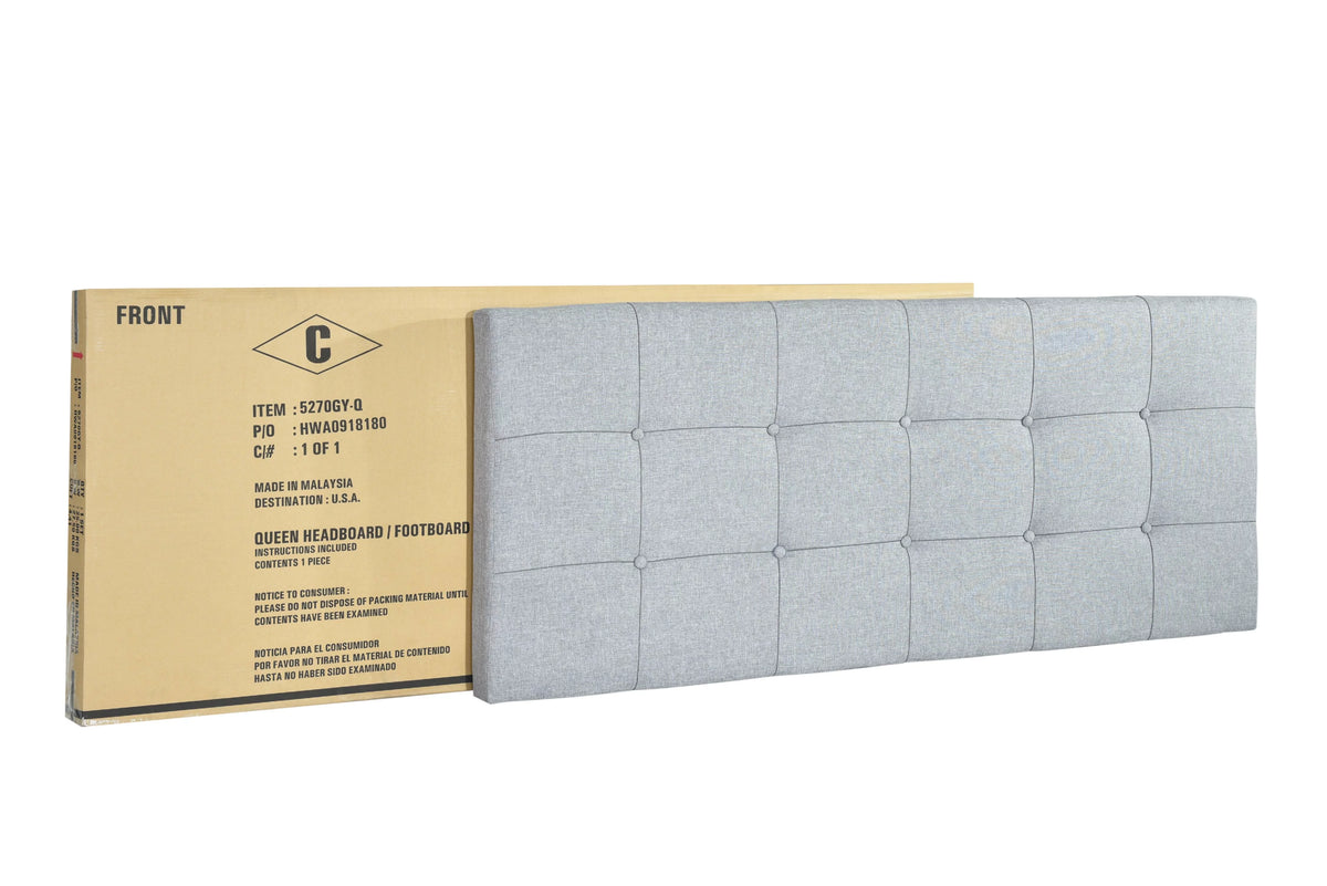 Gray Queen Panel Bed S534883