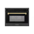 24 in. 1000-Watt Built-In Microwave Oven Black Stainless Steel D587