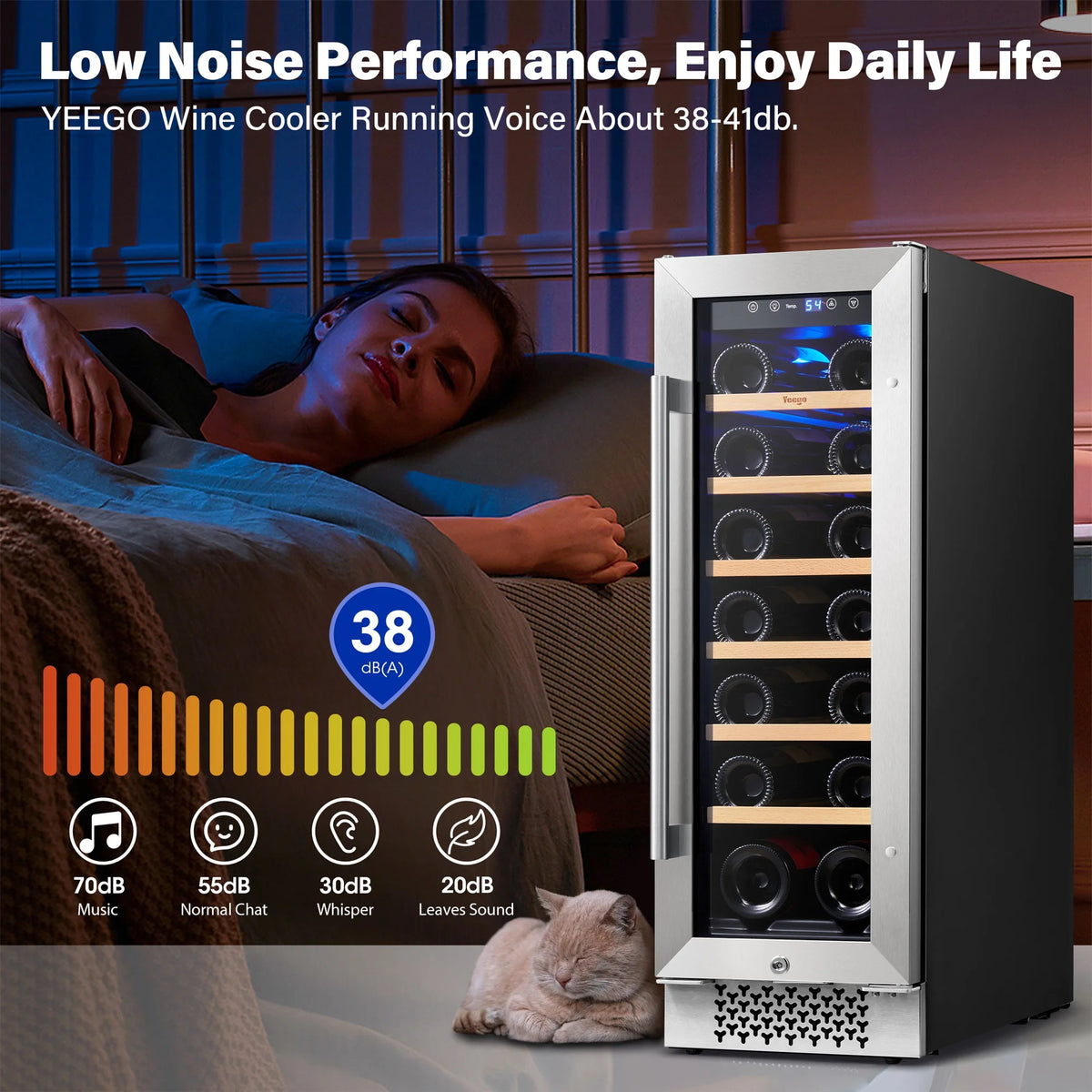 12 Bottle Wine Cooler Refrigerator with Glass Door R378