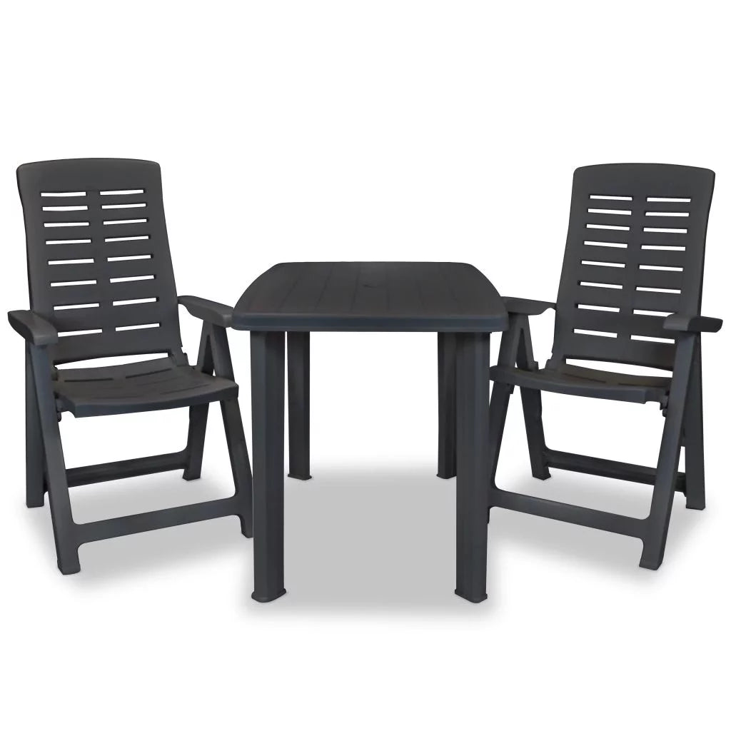 Patio Bistro Set Plastic E77564