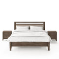 Gray Wood 3-Piece Bedroom Set Cal King E723