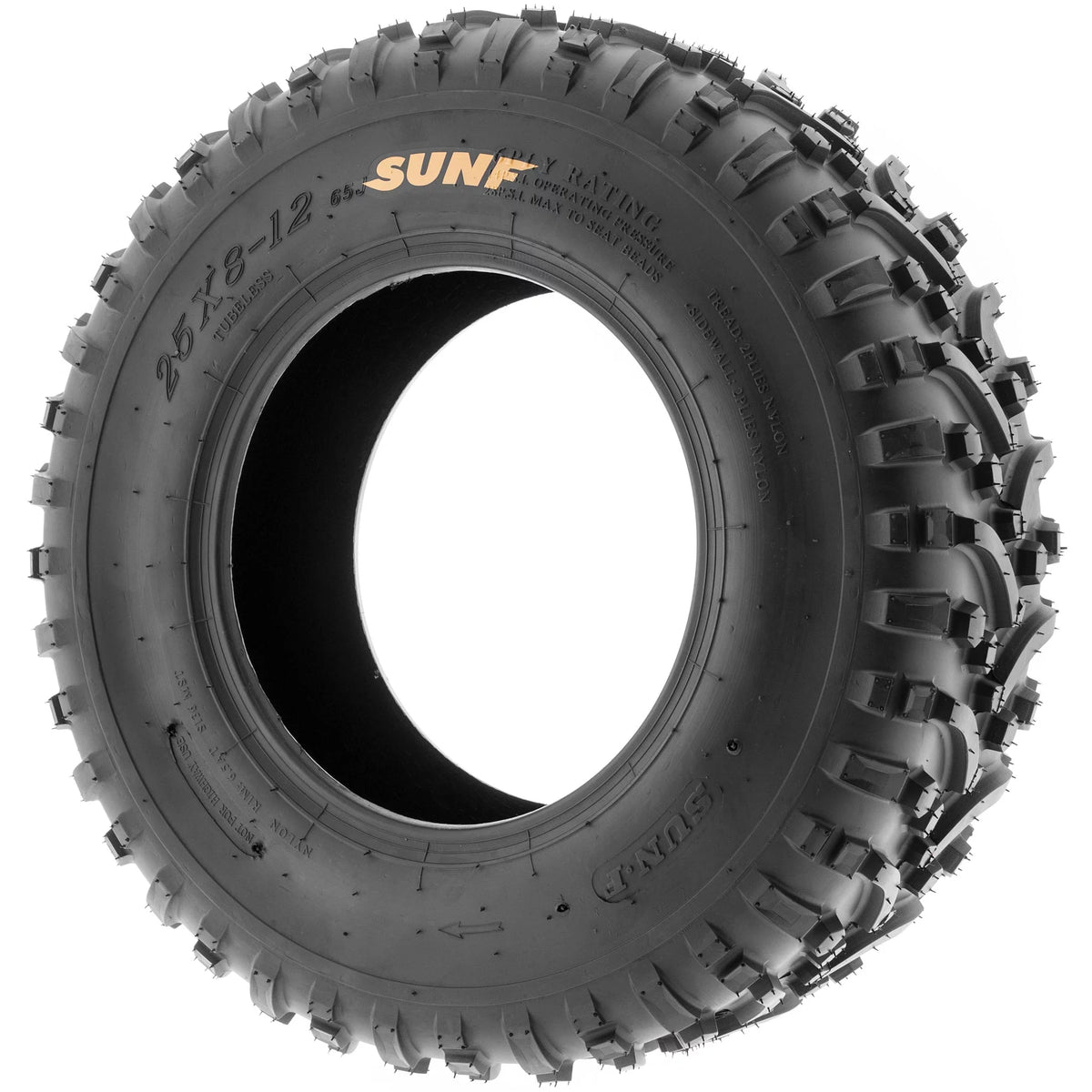 Set of 4 ATV UTV Tires 25x8-12 6 PR Z453