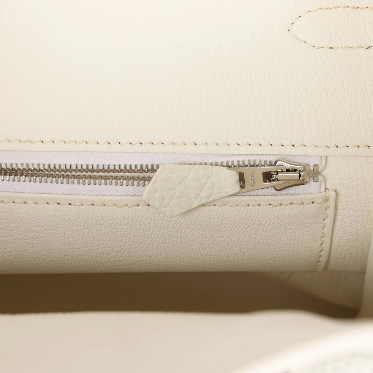 White Togo Leather Handbag M285