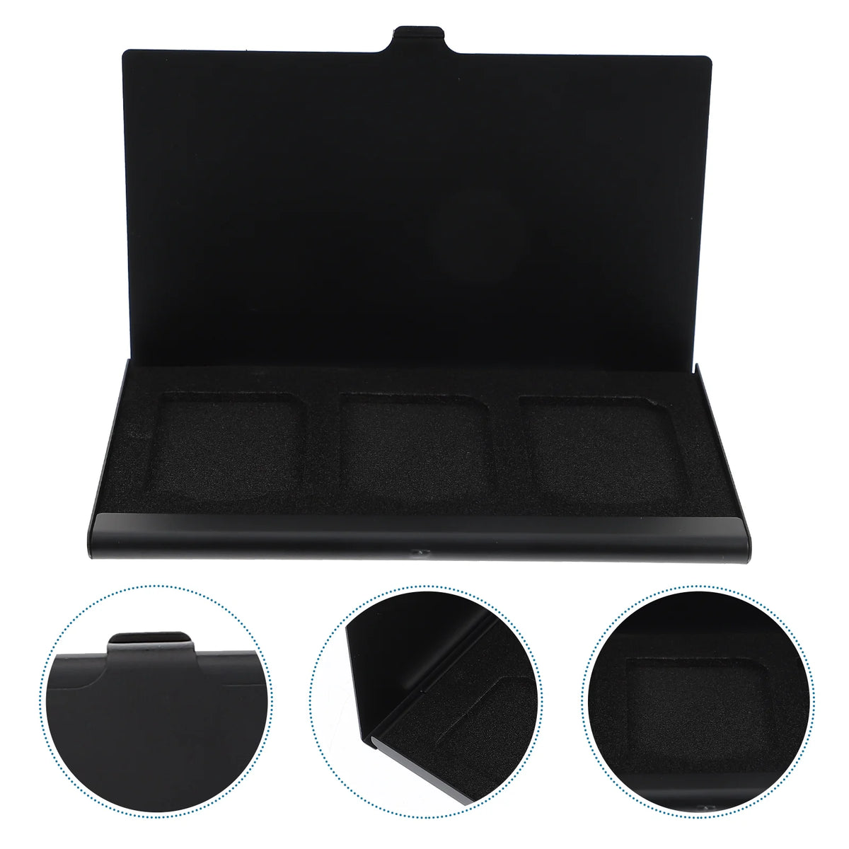 2pcs Black Storage Box T69463